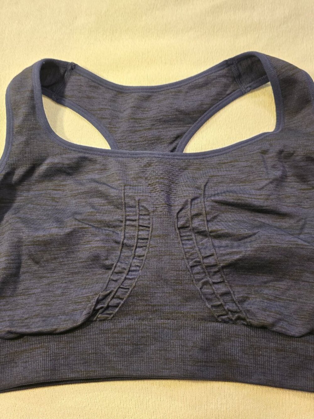 Underoutfit Comfort Shaping Sports Bra Blue Wireless Racerback Plus Sz Women 3XL